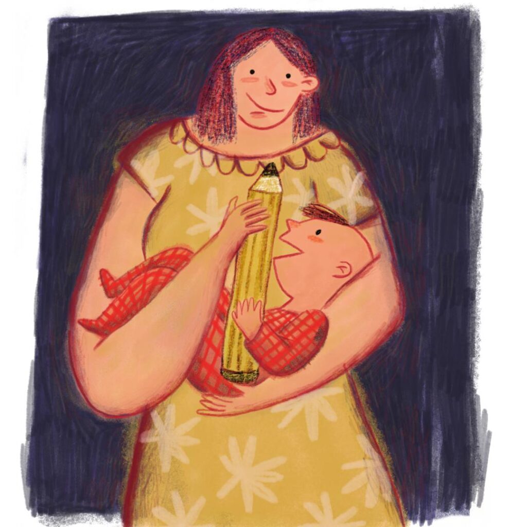 alt="Children's book illustration by Narjes Mohammadi, illustrator based in the Netherlands"